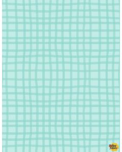 Safari Snuggles: Grid Teal -- Wilmington Prints 42034-747