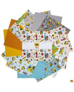 CAT® Junior Crew™: 10" Stacker Layer Cake (42 - 10" squares) -- Riley Blake Designs 10-11470-42 