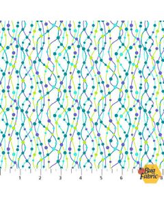 Enchanted Seas: Tentacles White -- Northcott/Patrick Lose Fabrics 10054-10 - 2 yards 31" remaining