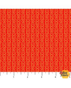 Enchanted Seas: Tiki Orange -- Northcott/Patrick Lose Fabrics 10059-24