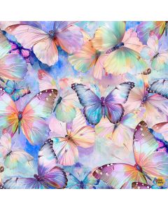 Flutter: Packed Butterflies - Timeless Treasures Fabrics bug-cd3777 multi - 2 yards 35" remaining