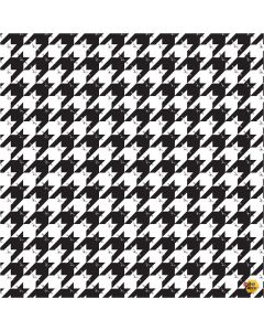 Cat: Feline Good! Kitty Hounds Tooth - Timeless Treasures Fabrics cat-cd2573 black