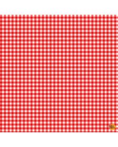 Comfort Food Gingham Check Red  -- Timeless Treasures Fabric gingham-cd2868 red