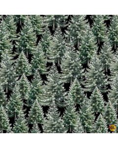 Welcome Winter: Winter Evergreen Trees - Timeless Treasures Fabrics Katie-cd4263 evergreen - presale July