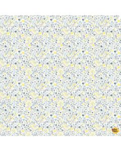 Honey Bear: Tiny Floral Cream - Timeless Treasures Fabric kidz-cd3491 cream