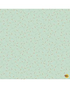 Honey Bear: Flying Bees Green - Timeless Treasures Fabric kidz-cd3493 green