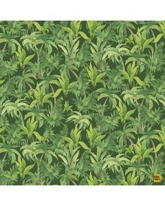 Dino-Mite: Tropical Palm Trees -- Timeless Treasures Fabrics nature-cd2430 green