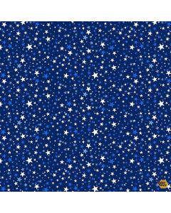 Stars & Stripes: Tossed Stars Navy - Timeless Treasures Fabrics USA-cd3273 navy