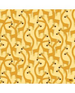 Alphabet Soup: Girrafic Jam -- Dear Stella Fabric stella-d2890 cornsilk