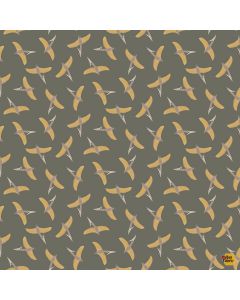 D is for Dinosaur: Pterosaur -- Dear Stella Fabrics stella-dlt2347 olive - 2 yards 2" remaining