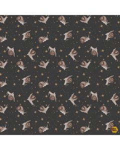 Goblincore: Snails -- Dear Stella Fabrics stella-drr2541 carbon