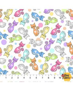 Cat's Pajamas: For the Love of Cats -- Northcott Fabrics / Patrick Lose 10258-10 - 2 yards 7" + FQ remaining