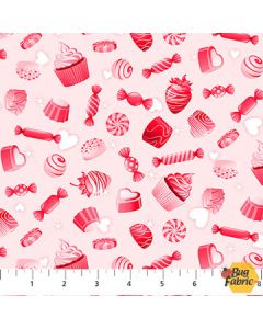 Sweet Love: Sweets Pink - Northcott/Patrick Lose Fabrics 10511-21