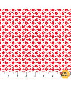Sweet Love: Key to my Heart - Northcott/Patrick Lose Fabrics 10513-10