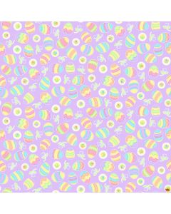 Easter Wishes: Egg Hunt Lilac - Northcott/Patrick Lose Fabrics 10538-80 
