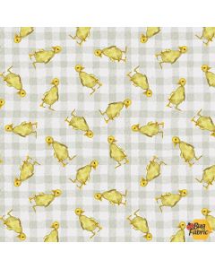 A Beautiful Day: Baby Chicks Allover Beige - Henry Glass Fabrics 1095-44