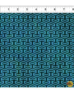 Sci Fi: Ocean Chevron -- In The Beginning Fabric 10sci-1 - 31" remaining