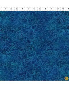 Wonders of the Ocean: Dark Blue Waves - In The Beginning Fabrics 10WO-2