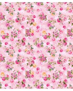 Flower Fairies Spring Song: Fairy Roses Pink -- Michael Miller Fabrics DDC12245-pink-d
