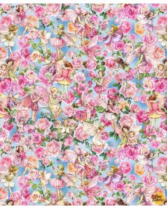 Flower Fairies Spring Song: Allover Slate -- Michael Miller Fabrics DDC12249-slat-d