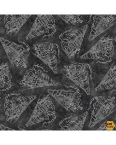 Express Tracks: Train Tonal Charcoal -- Blank Quilting 1303-98