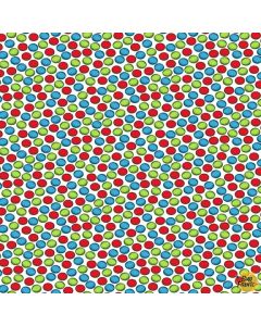 Gingerbread Factory: Candy Dots White -- Blank Quilting 1624-01 - 27" remaining