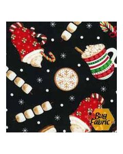 Holiday: Tossed Holiday Treats - Timeless Treasures holiday-c8147 holiday - 2 yards 7" + FQ remaining