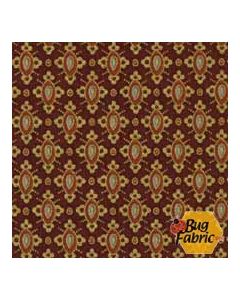 Pashmina: Mini Geo Red (Metallic) - Timeless Treasures pashmina-cm9644 red