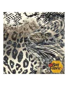 Wild at Heart: Multi Skin Grey - Timeless Treasures wild-c8489 grey