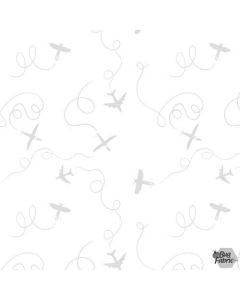 Morning Mist: White on White Planes  -- Blank Quilting 1894-01W