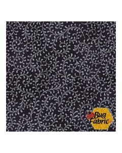 Royal Peacock: Vines Charcoal/Silver (Metallic) - Hoffman 9216-55s - 32" + FQ remaining