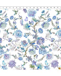 Daydreams: Periwinkle Large Floral - In The Beginning Fabrics 1dd-2
