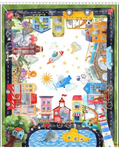 On The Go: Panel (1 yard) - In The Beginning Fabric 1KFA-1 - 1 remaining