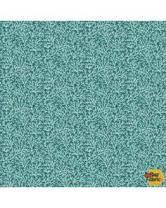 Salt & Sea: Small Coral Texture Teal -- Henry Glass Fabrics 224-66