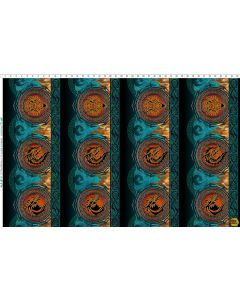 Emerald Reign Dragons: Repeating Stripe Border - In The Beginning Fabrics 22drg-1 