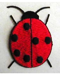 ABC: Ladybug Embroidery(1 5/8 x 2 1/4) - ABC Embroidery 2421a