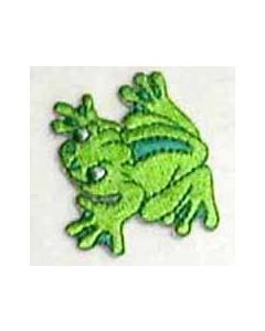 ABC: Frog Embroidery (1 1/4 x 1 3/8) - ABC Embroidery 9421a