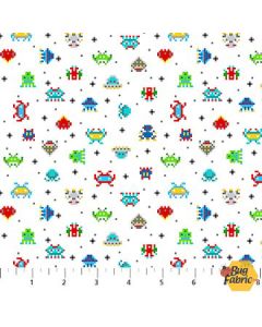Gaming Zone: Game Space Invaders -- Northcott Fabrics 24572-10