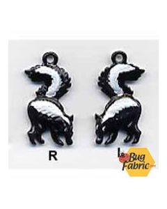 Charm: Skunk Charm Left (1/2 x 1) - Susan Clarke Originals c-1382L - 1 remaining