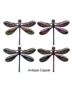 Button: Dragonfly Antique Copper (1 3/4 x 2) - Susan Clarke Originals sd-945