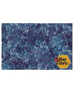 Safe Harbor: Water Dark Blue -- Northcott Fabrics 24963-48
