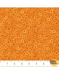 Build Your Own World: Gears Orange -- Northcott Fabrics 25260-54