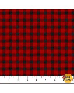 Golden Christmas: Red Plaid -- Northcott Fabrics 25297-24