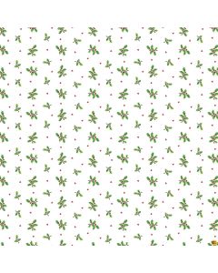 Cardinal Christmas: Holly White -- Northcott Fabrics 25483-10 