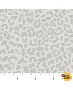Wild One: Medium Gray Animal Spots- Northcott Fabrics 27693-93