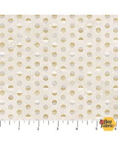 Two by Two: Dots Lt Taupe - Northcott Fabric 28715-12