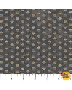 Two by Two: Dots Charcoal - Northcott Fabric 28715-96 