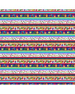 Pond Life: Bugs and Frogs Border - Blank Quilting 2962-77 Dk Blue