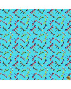 Pond Life: Dragonflies - Blank Quilting 2963-70 turquoise