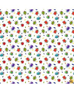 Pond Life: Bugs - Blank Quilting 2964-01 white